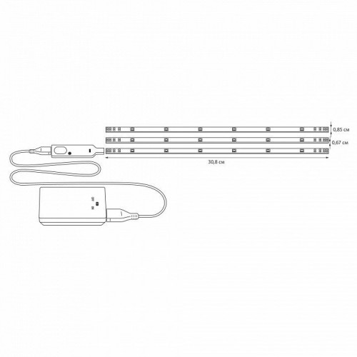 Мебельный светодиодный светильник (UL-00002889) Uniel ULM-F42-3W/4200K Sensor IP20 White