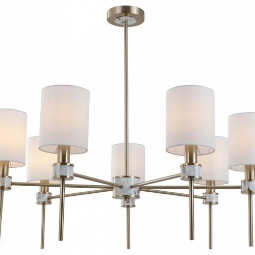 Люстра на штанге Indigo Poesia 13035/8R Brass