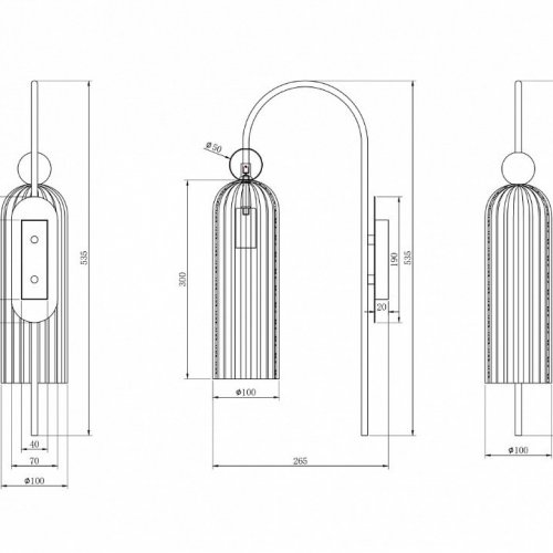Бра Maytoni Antic MOD302WL-01GR Бра Maytoni Antic MOD302WL-01GR