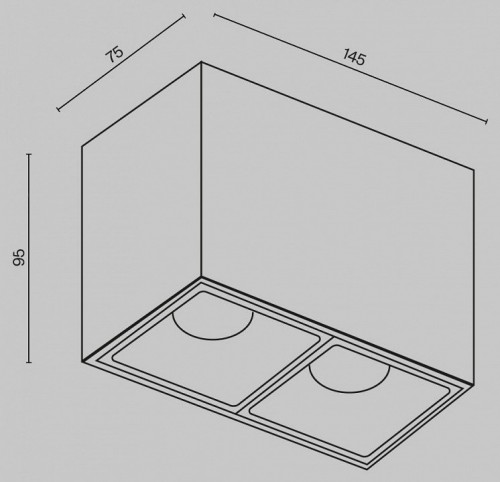 Точечный светильник Maytoni Alfa LED C065CL-02-L12W3K-B