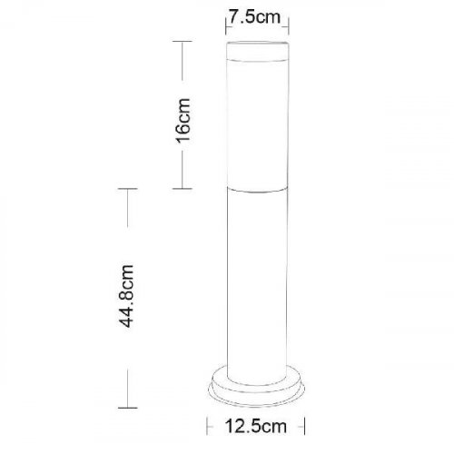 Уличный наземный Arte Lamp Salire A3158PA-1SS