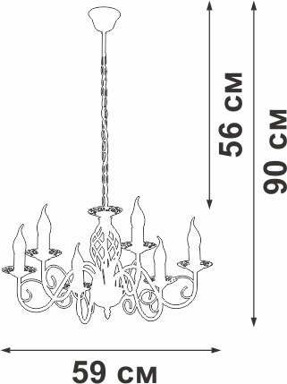 Подвесная люстра Vitaluce V1104-7/6