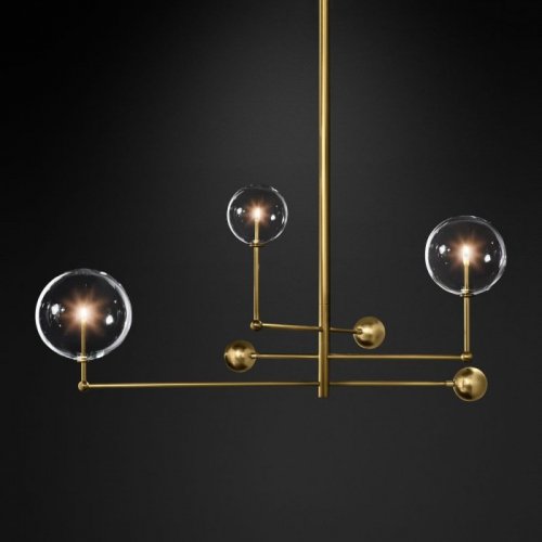 Потолочная люстра DeLight Collection Globe Mobile KG0835P-3 brass