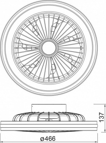 Светильник с вентилятором Mantra (люстры-вентиляторы) Gamer 8291