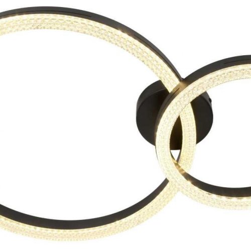 Светильник потолочный светодиодный ЭРА Модерн Bloom CLL-1-78W 3K-6K RC BK с ДУ черный Б0069753