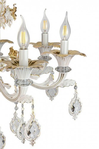 Подвесная люстра AM-Group CLEOPATRA CLEOPATRA SP8 WH+GL