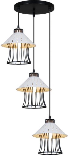 Подвесная люстра Reluce 02512-0.9-03 BK+WH