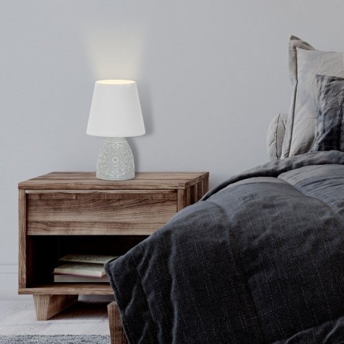 Настольная лампа Uniel UML-B301 E14 Lilght Grey UL-00010751 Настольная лампа Uniel UML-B301 E14 Lilght Grey UL-00010751