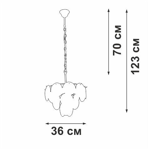 Потолочная люстра Vitaluce V5888-8/7