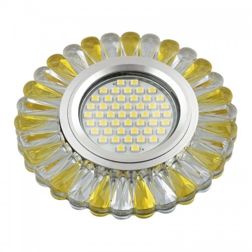 Встраиваемый светильник Fametto Luciole DLS-L145 Gu5.3 Glassy/Gold