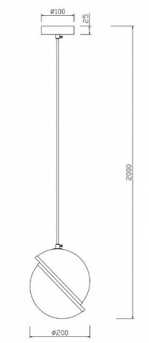 Подвесной светильник Freya Element FR5181PL-01CH