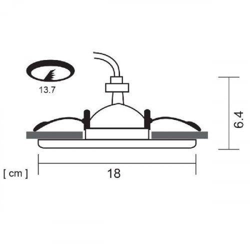 Встраиваемый светильник Arte Lamp A6664PL-1WH