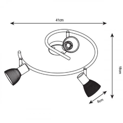 Потолочная люстра Arte Lamp Parry A5062PL-3AB