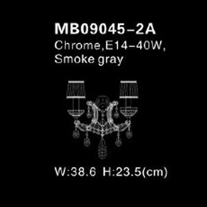 Бра 9045 MB09045-2A clear/rosso