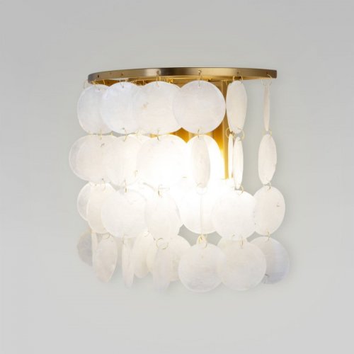 Бра Eurosvet Sandra 60084/2 латунь/перламутр