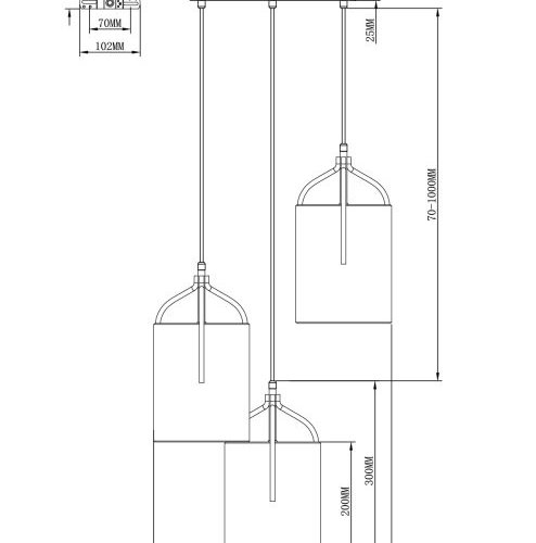Подвесной светильник Inari V11850-3P Подвесной светильник Inari V11850-3P