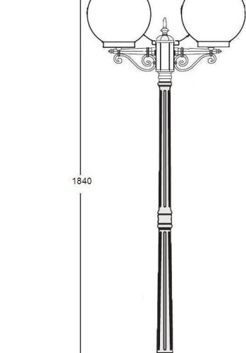 Наземный фонарь Oasis_Light GLOBO S 88208SB Bl