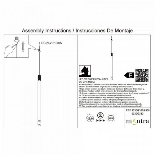 Подвесной светильник Mantra Moana 9338 Подвесной светильник Mantra Moana 9338
