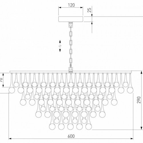 Подвесная люстра Bogates Gutta 476/8 Подвесная люстра Bogates Gutta 476/8