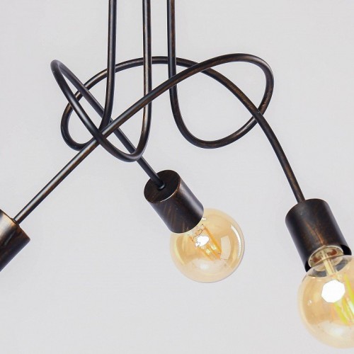 Потолочная люстра Adilux Tango Black Patina 10133 Потолочная люстра Adilux Tango Black Patina 10133