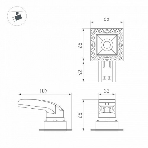 Встраиваемый светильник Arlight RIALTO 048327