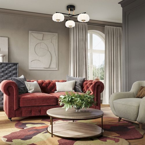 Потолочная светодиодная люстра Reluce Escada Halma 10301/3LED