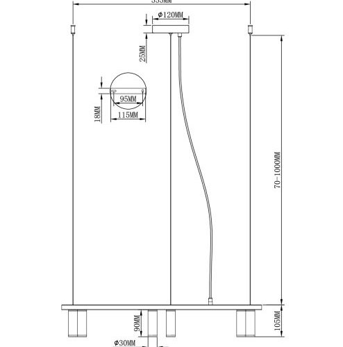Подвесной светильник Sofina V11788-6P