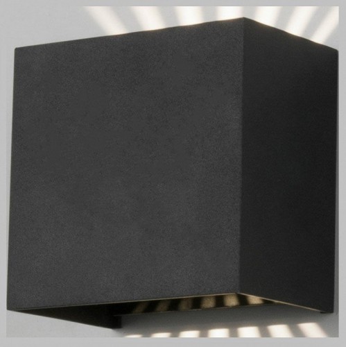 Уличный настенный светодиодный светильник Elektrostandard Sole 35149/D черный a058892