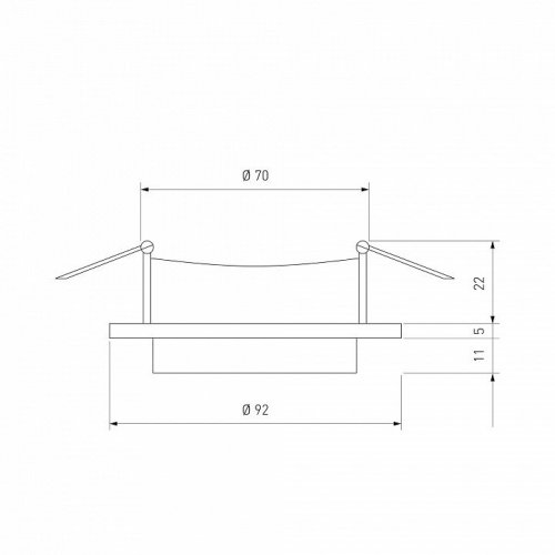 Встраиваемый светильник Elektrostandard Solas a053346
