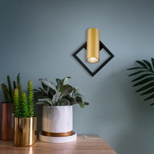 Светодиодный спот Eurosvet Turro 20091/1 LED черный/ золото Светодиодный спот Eurosvet Turro 20091/1 LED черный/ золото