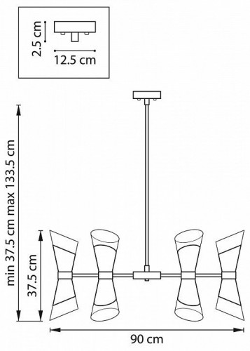 Люстра на штанге Lightstar Strato 817162 Люстра на штанге Lightstar Strato 817162