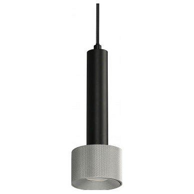 Подвесной светильник iLedex Delta 2362-1 BK+SL Подвесной светильник iLedex Delta 2362-1 BK+SL