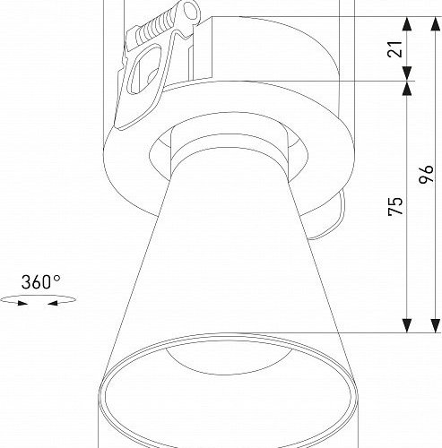 Встраиваемый светильник Elektrostandard Bell 25097/LED 8W 4000K белый