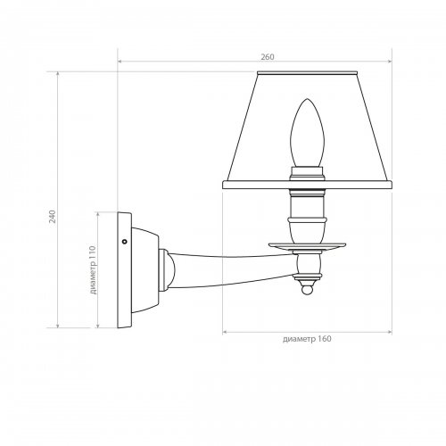 Настенный светильник Covali WL-31078