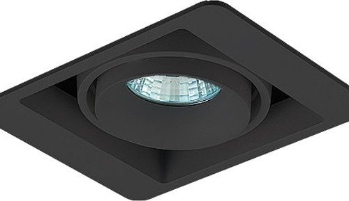 Точечный светильник Lumme DL18615/01WW-SQ Shiny black/Black