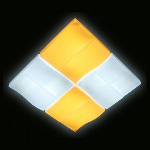 Потолочный светодиодный светильник Ambrella light Orbital Parus FP2382 WH 128W D500*500
