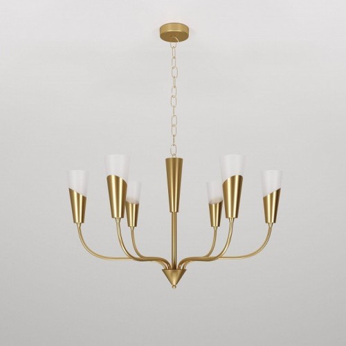 Подвесная люстра Eurosvet Rhyton 60167/6 латунь Подвесная люстра Eurosvet Rhyton 60167/6 латунь