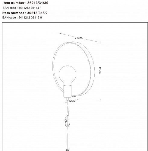 Бра Lucide Reflex 36213/31/30