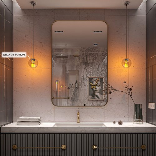 Подвесной светильник Crystal Lux Beleza SP1 B Chrome