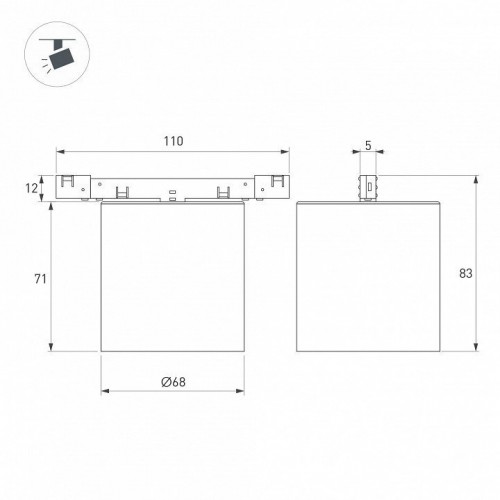 Накладной светильник Arlight MICROCOSM 051831