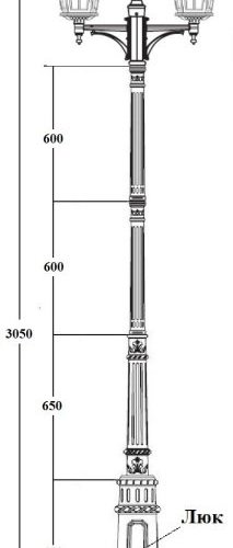 Наземный фонарь Oasis Light ALBORG 79710A/01 E7 Bl