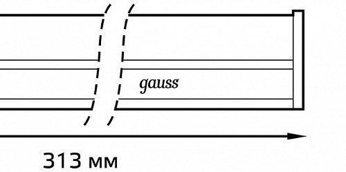 Накладной светильник Gauss Elementary 130411204