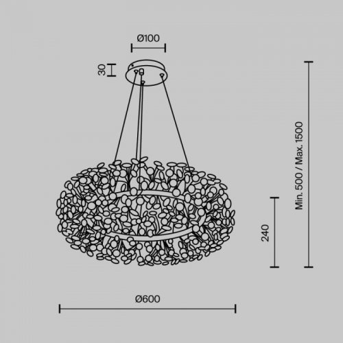 Подвесной светильник MODESTYLE MS.9029.12 CR