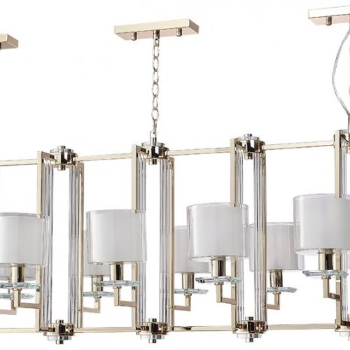 Подвесная люстра Crystal Lux Nicolas SP12 L1600 Gold/White Подвесная люстра Crystal Lux Nicolas SP12 L1600 Gold/White