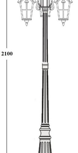 Наземный фонарь Oasis Light PORTO 86109B R