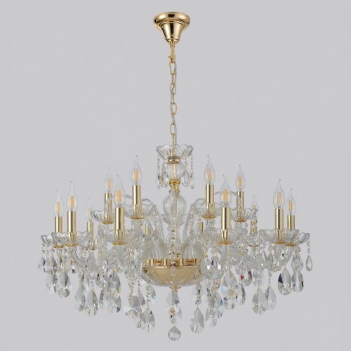 Подвесная люстра Crystal Lux MONICA SP10+5 GOLD