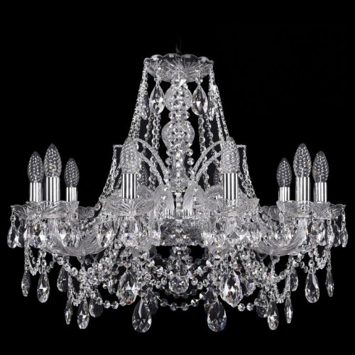 Подвесная люстра Bohemia Ivele Crystal 1411/10/240/Ni Подвесная люстра Bohemia Ivele Crystal 1411/10/240/Ni