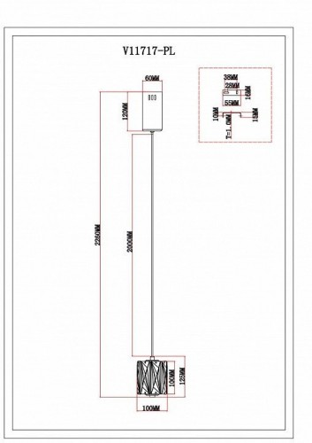 Подвесной светильник Moderli Prismique V11717-PL
