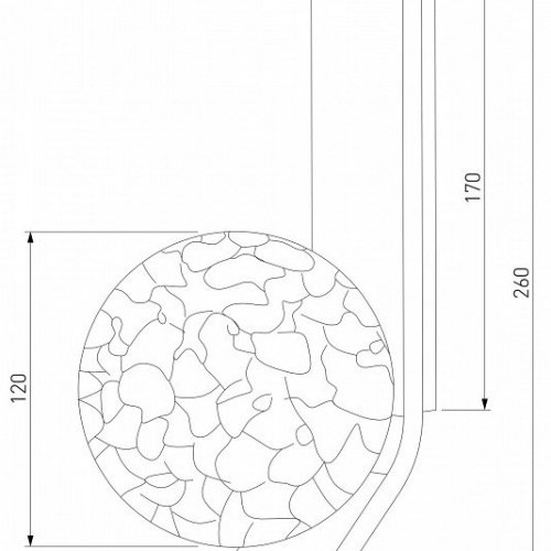 Бра Eurosvet Luxor 40019/1 латунь