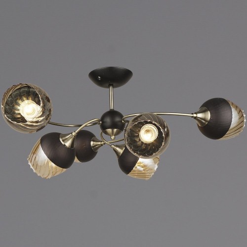 Потолочная люстра Reluce 04250-0.3-06 BK+AB